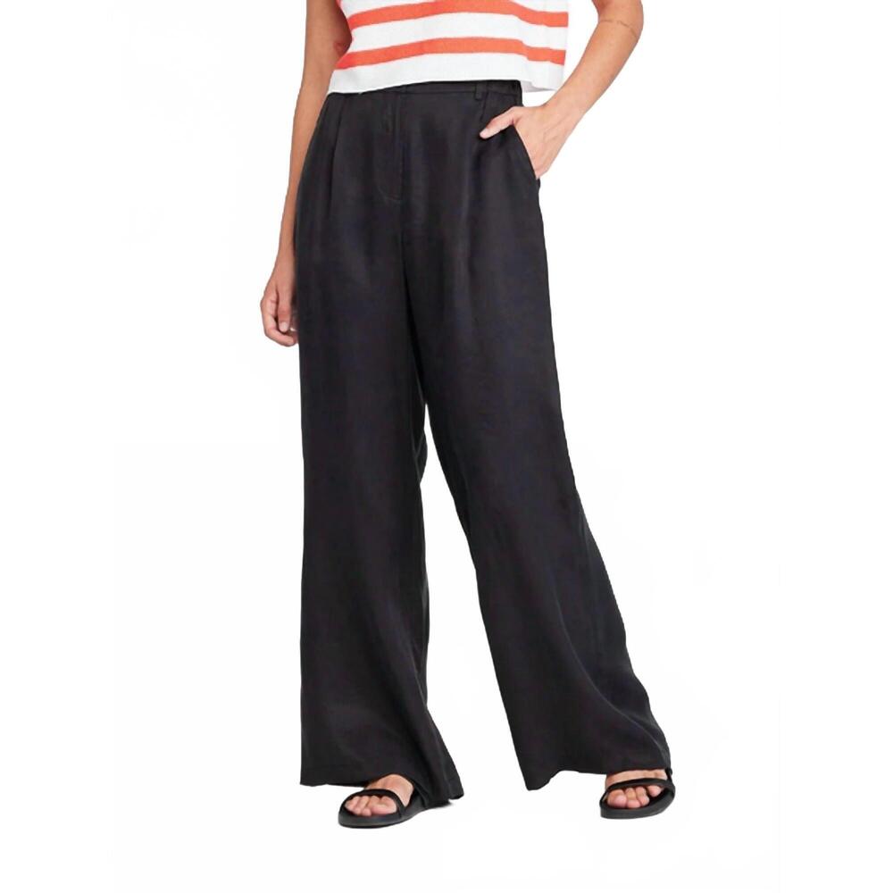 NEW SELF CONTRAST caroline wide leg pants in black - Picture 2 of 2